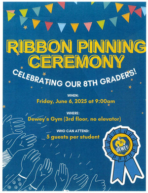 Ribbon Pinning Ceremony